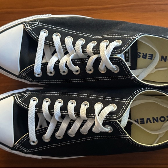 Converse Black and White Canvas Sneakers - Picture 3 of 4